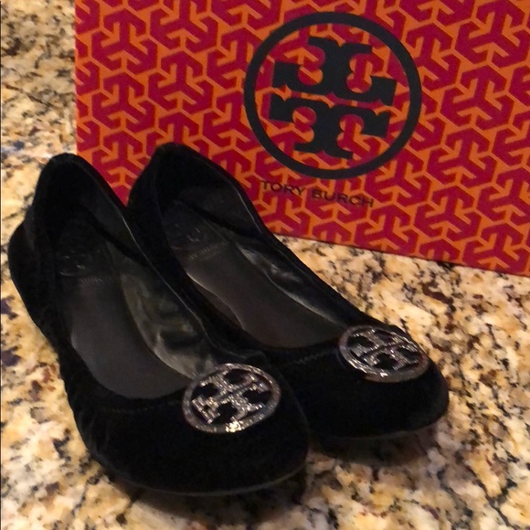 Tory Burch velvet bling flats ! - Picture 2 of 5
